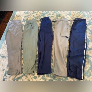 Carter's Kids Jogger Pants Bundle - Gray, Olive, Navy